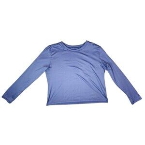 Patagonia Capilene V-Neck Base Layer Long Sleeve Top Blue Size Large